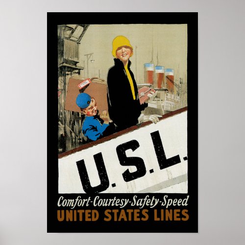 USL  Comfort Courtesy Safety Speed Poster