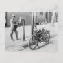 U.S. Mailman & Motorcycle Postcard