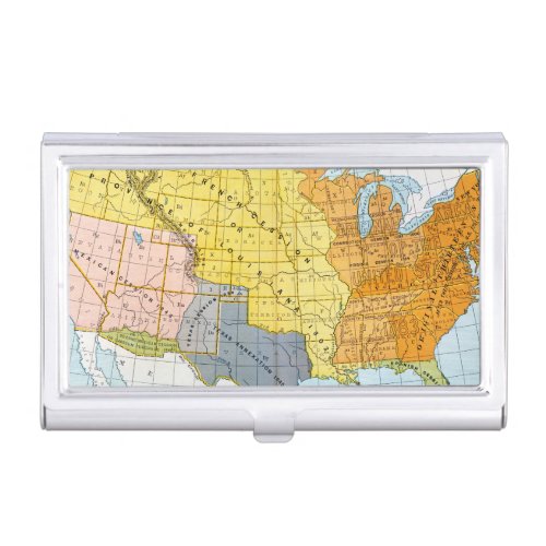 US MAP 1776_1884 CASE FOR BUSINESS CARDS