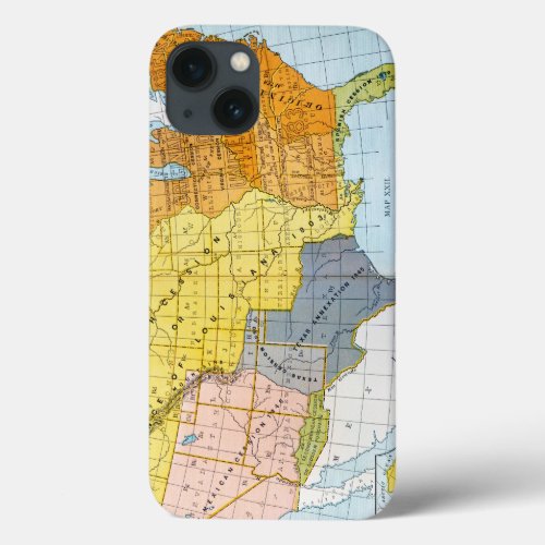 US MAP 1776_1884 iPhone 13 CASE