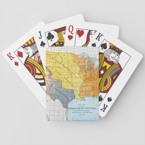 US MAP 1776_1884 PLAYING CARDS