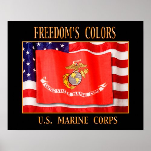 US Marine Corps 20 x 16 Print