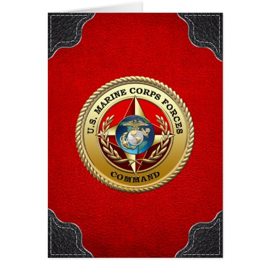 U.S. Marine Corps Forces Command (MARFORCOM) [3D] Cards (Front)