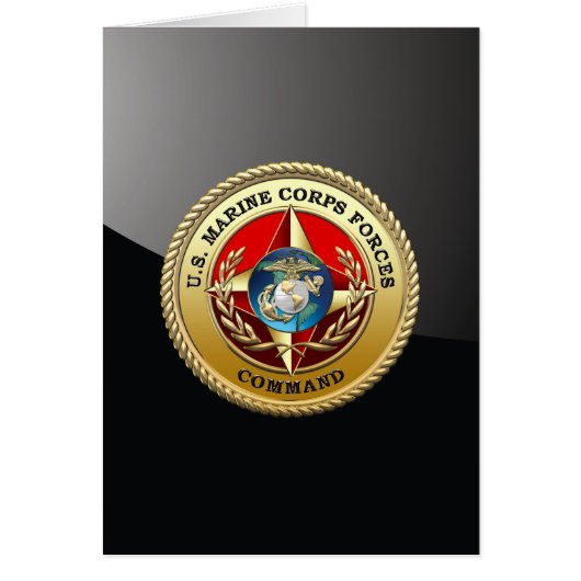U.S. Marine Corps Forces Command (MARFORCOM) [3D] Cards (Front)