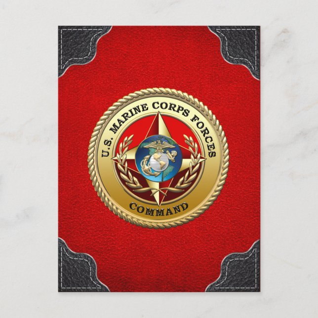 U.S. Marine Corps Forces Command (MARFORCOM) [3D] Postcard (Front)