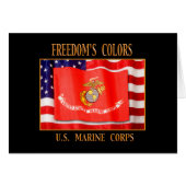 U.S. Marine Corps Greeting Card (Front Horizontal)