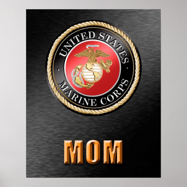 U.S. Marine Corps Mom Poster (Front)