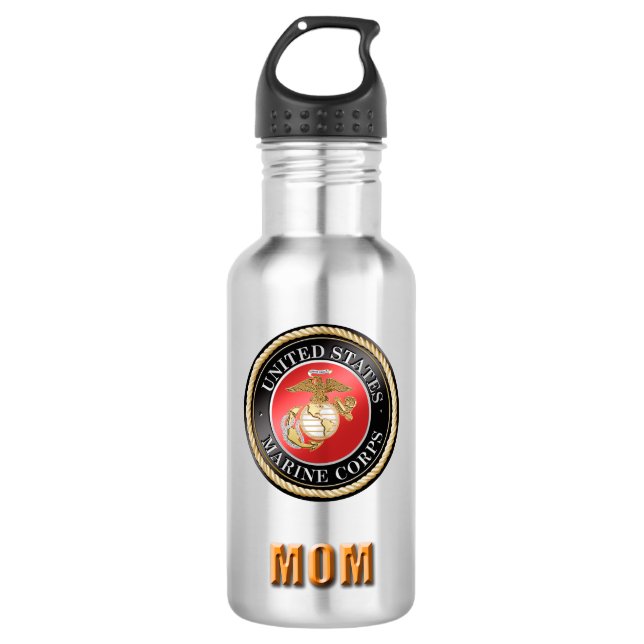 U.S. Marine Corps Mom Water Bottle (Front)
