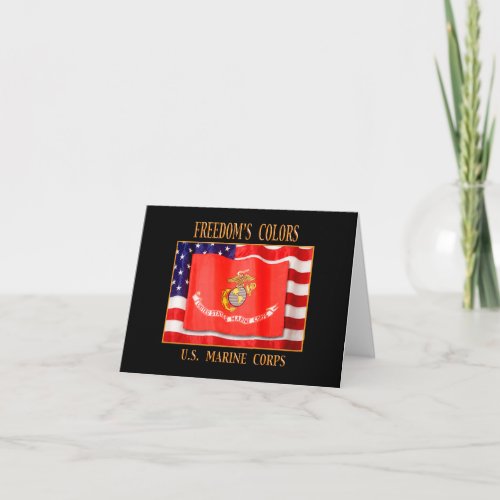 US Marine Corps Note Card