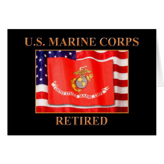 U.S. Marine Corps Note Card (Front Horizontal)