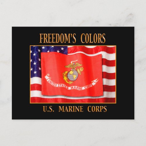 US Marine Corps Postcard