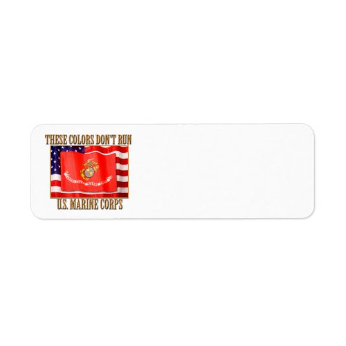 US Marine Corps Return Address Label