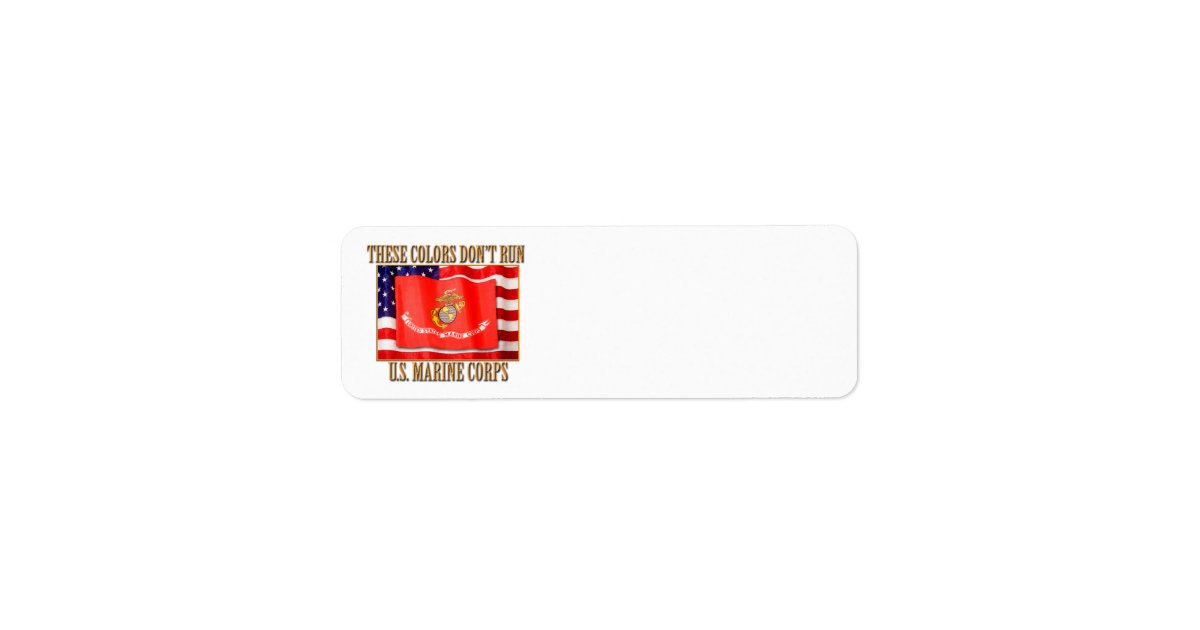 U.S. Marine Corps Return Address Label Zazzle
