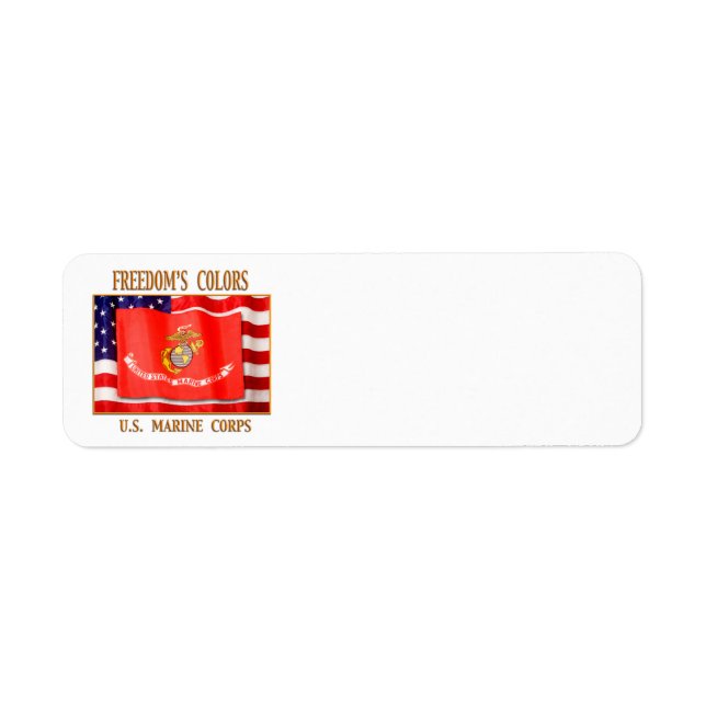 U.S. Marine Corps Return Address Label (Front)