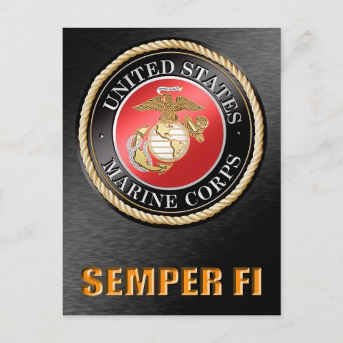 US Marine Corps Semper Fi Postcards
