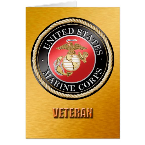 US Marine Corps Veteran Cards