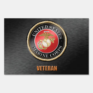 U.S. Marine Corps Veteran Yard Sign