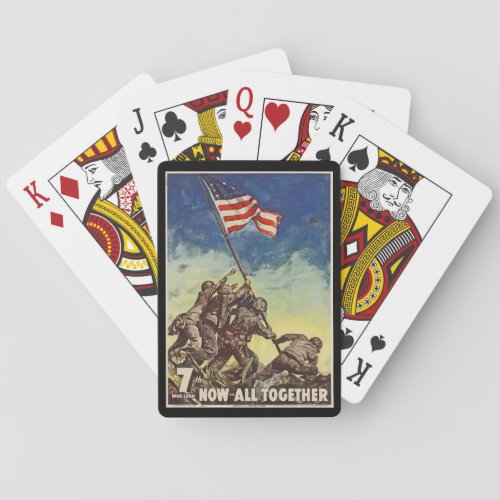 US Marine Corps Vintage Now All Together Playing Cards