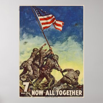 U.s. Marine Corps Vintage "now All Together" Poster by s_and_c at Zazzle