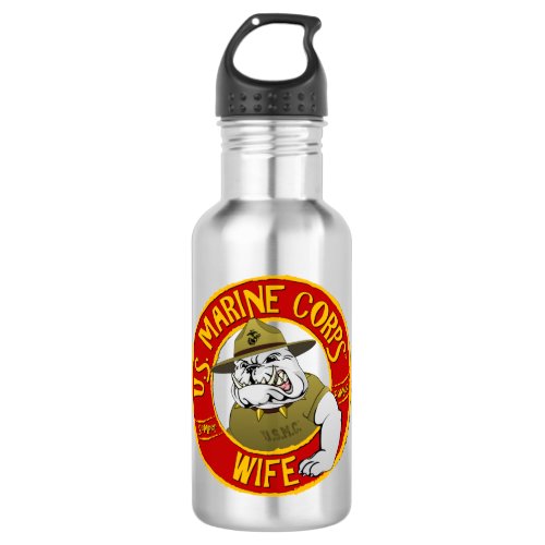 US Marine Corps Wife Water Bottle