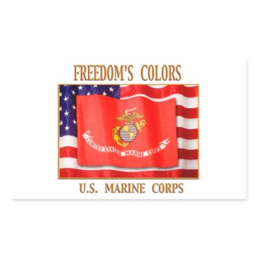 U.S. Marine Corps Your Custom Rectangle Stickers U.S. Marine Corps Your Custom Rectangle Stickers