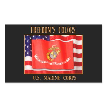 U.S. Marine Corps Your Custom Rectangle Stickers U.S. Marine Corps Your Custom Rectangle Stickers