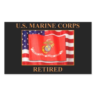 U.S. Marine Corps Your Custom Rectangle Stickers U.S. Marine Corps Your Custom Rectangle Stickers