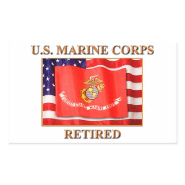 U.S. Marine Corps Your Custom Rectangle Stickers U.S. Marine Corps Your Custom Rectangle Stickers