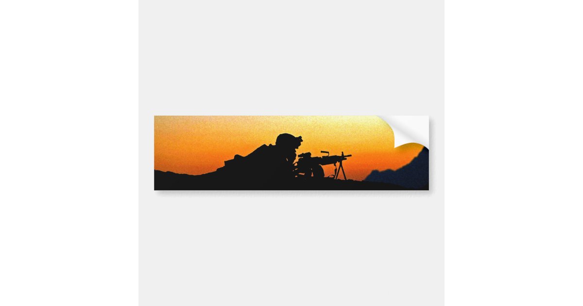 U.S. Marine Provides Security Operation Backstop Bumper Sticker | Zazzle