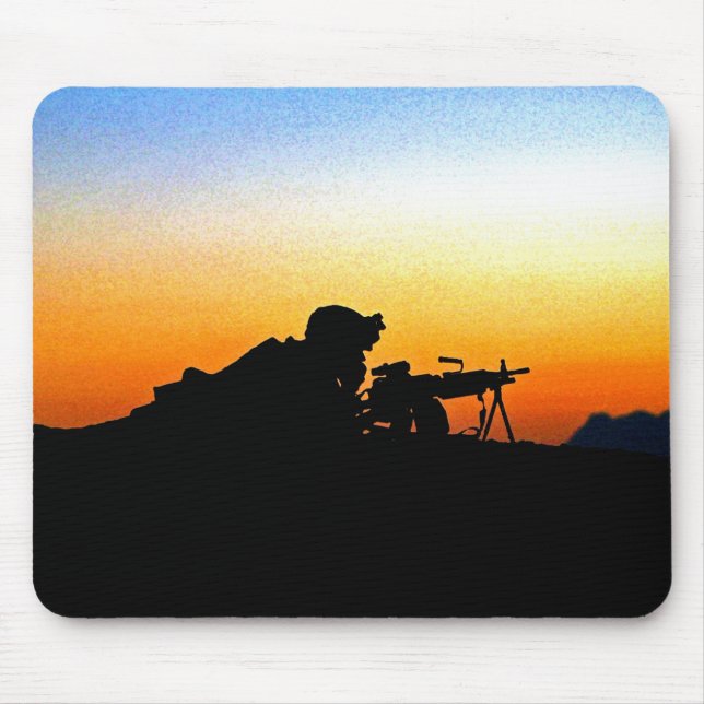 U.S. Marine Provides Security Operation Backstop Mouse Pad (Front)