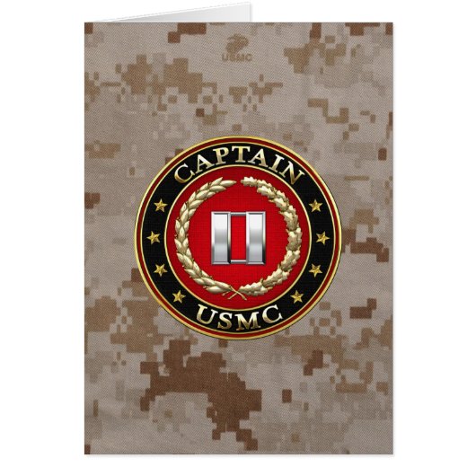 U.S. Marines: Captain (USMC Capt) [3D] Cards (Front)