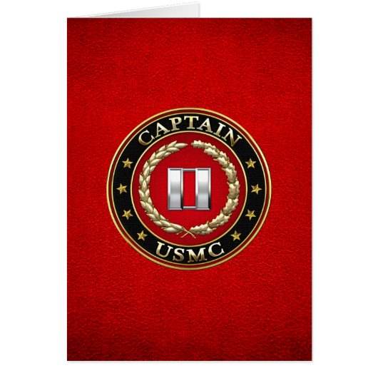 U.S. Marines: Captain (USMC Capt) [3D] Cards (Front)