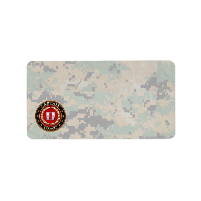 U.S. Marines: Captain (USMC Capt) [3D] Label (Front)