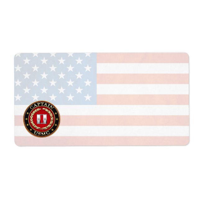 U.S. Marines: Captain (USMC Capt) [3D] Label (Front)