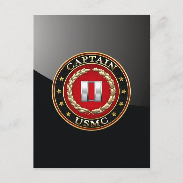 U.S. Marines: Captain (USMC Capt) [3D] Postcard (Front)