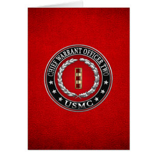 U.S. Marines: Chief Warrant Two (USMC CWO-2) [3D] Cards