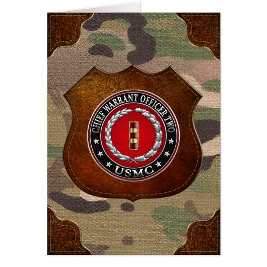 U.S. Marines: Chief Warrant Two (USMC CWO-2) [3D] Cards (Front)