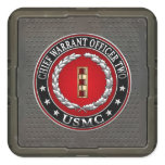 U.S. Marines: Chief Warrant Two (USMC CWO-2) [3D] Square Sticker