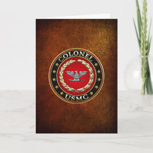 U.S. Marines: Colonel (USMC Col) [3D] Card