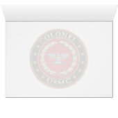 U.S. Marines: Colonel (USMC Col) [3D] Cards (Inside Horizontal (Bottom))