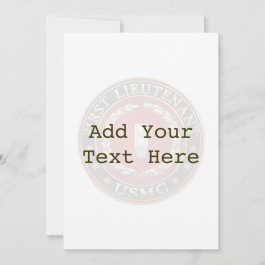 U.S. Marines: First Lieutenant (USMC 1stLt) [3D] (Back)