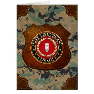 U.S. Marines: First Lieutenant (USMC 1stLt) [3D] Cards