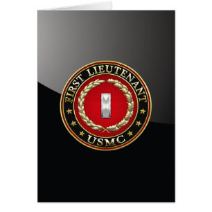 U.S. Marines: First Lieutenant (USMC 1stLt) [3D] Cards