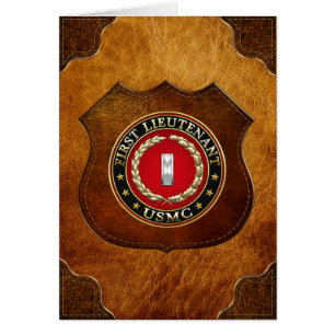 U.S. Marines: First Lieutenant (USMC 1stLt) [3D] Cards