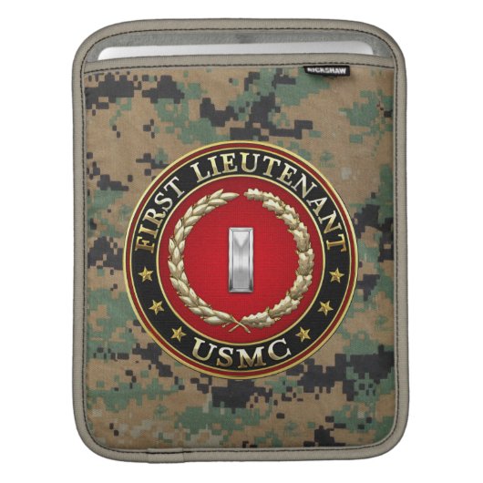 U.S. Marines: First Lieutenant (USMC 1stLt) [3D] Sleeve For iPads (Front Device)