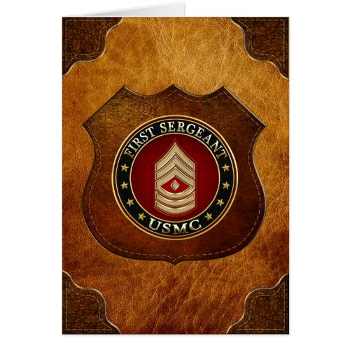 US Marines First Sergeant USMC 1stSgt 3D