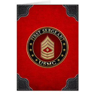 U.S. Marines: First Sergeant (USMC 1stSgt) [3D] Cards