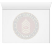 U.S. Marines: First Sergeant (USMC 1stSgt) [3D] Cards (Inside Horizontal (Bottom))