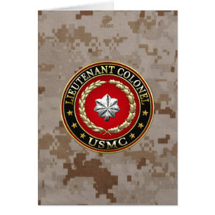 U.S. Marines: Lieutenant Colonel (USMC LtCol) [3D] Cards