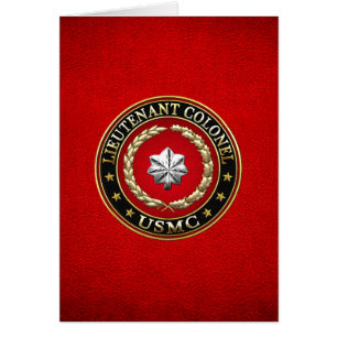 U.S. Marines: Lieutenant Colonel (USMC LtCol) [3D] Cards
